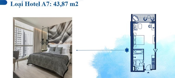 Thiết kế chi tiết hotel loại A7 43,87 m2
